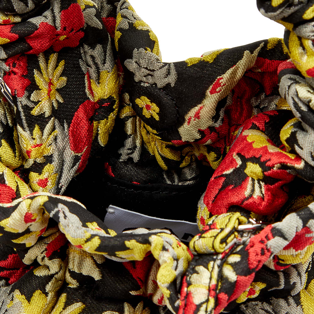 GANNI Occasion Ruched Top Handle Bag Meadow Black END. (US)