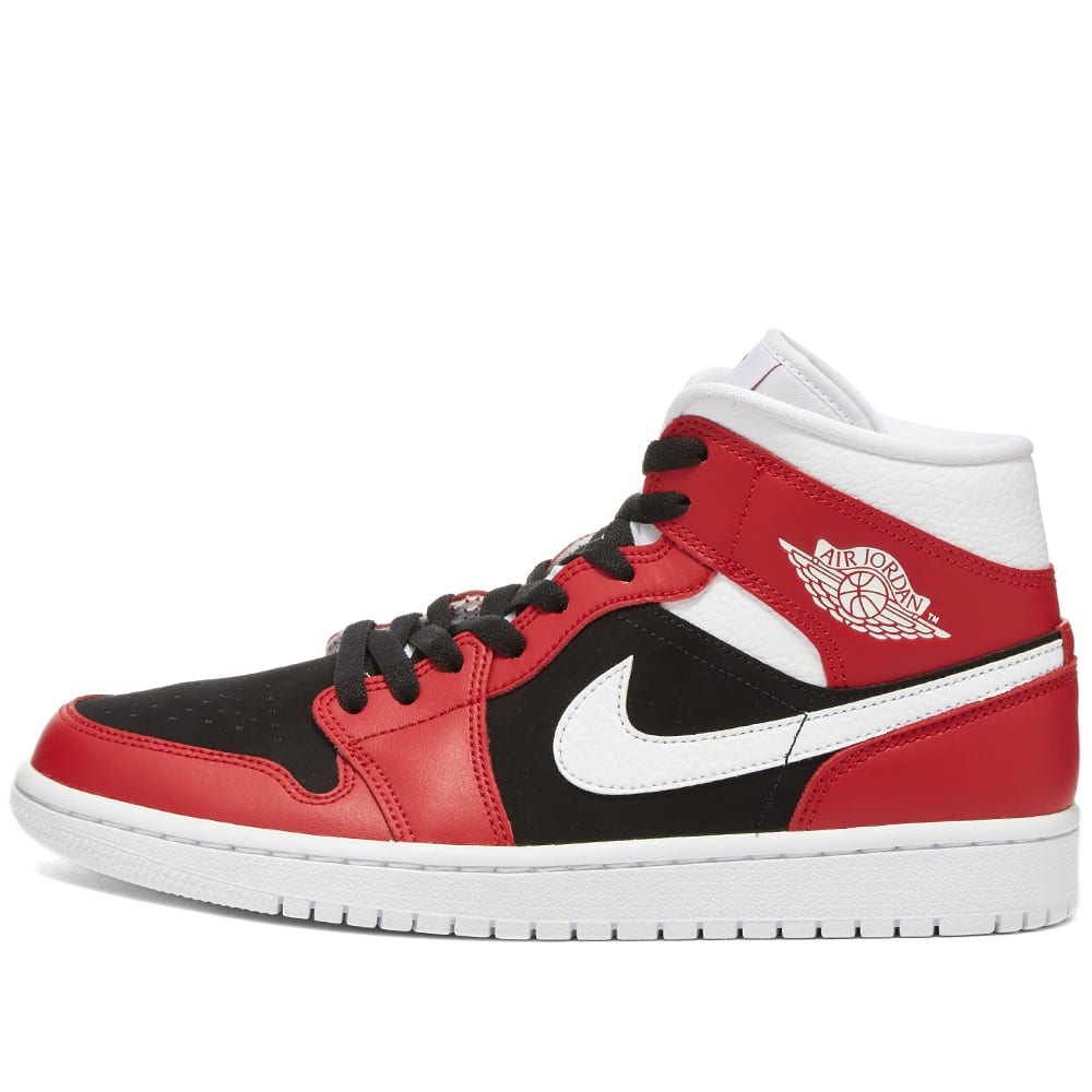 aj1 mid white red