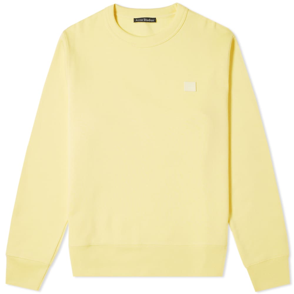 Acne Studios Fairview Face Crew Sweat Pale Yellow | END. (UK)