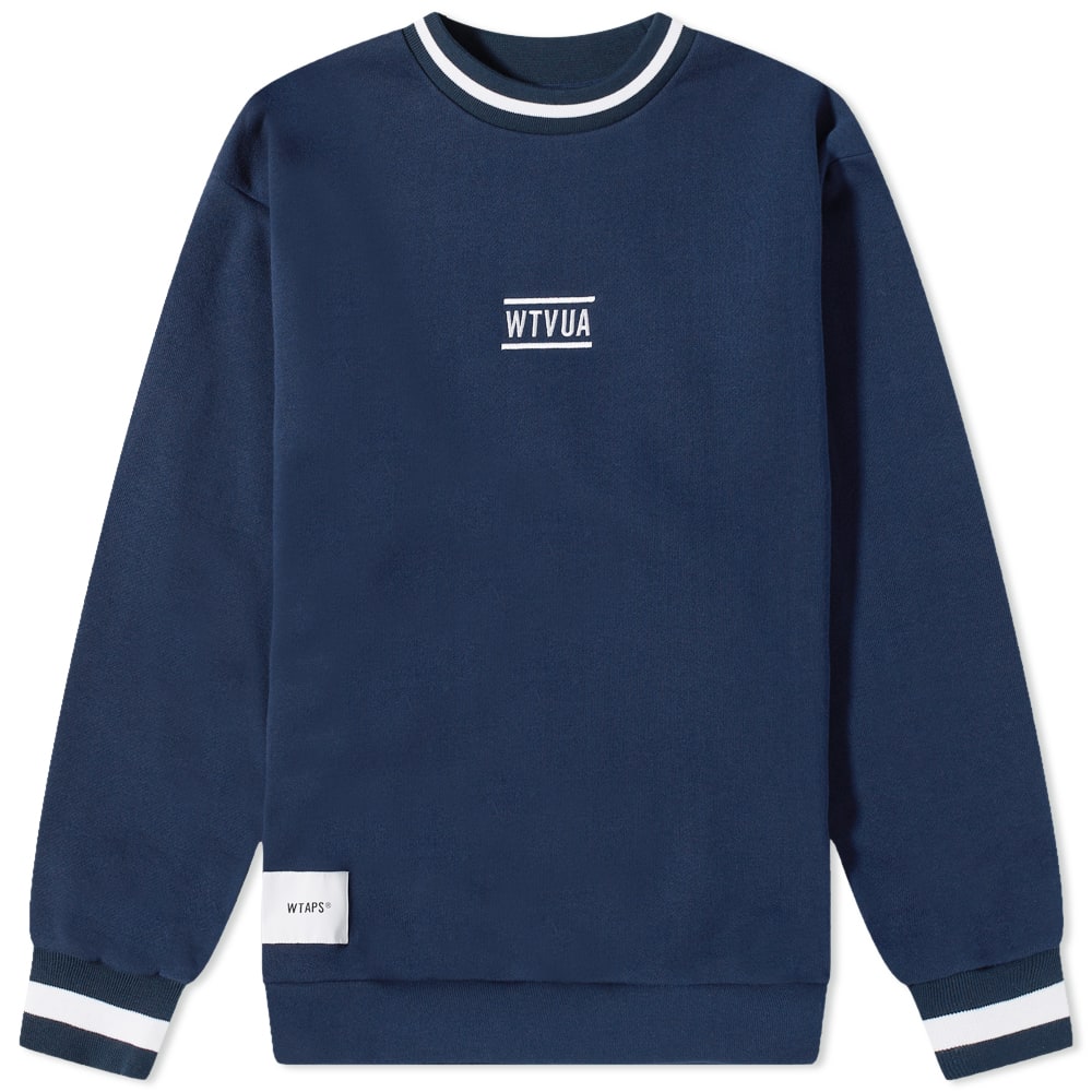 WTAPS Crewneck Design Collage Sweatshirt Logo-Print Cotton