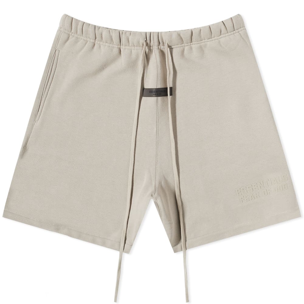 Fear of God ESSENTIALS Logo Sweat Shorts Smoke | END.