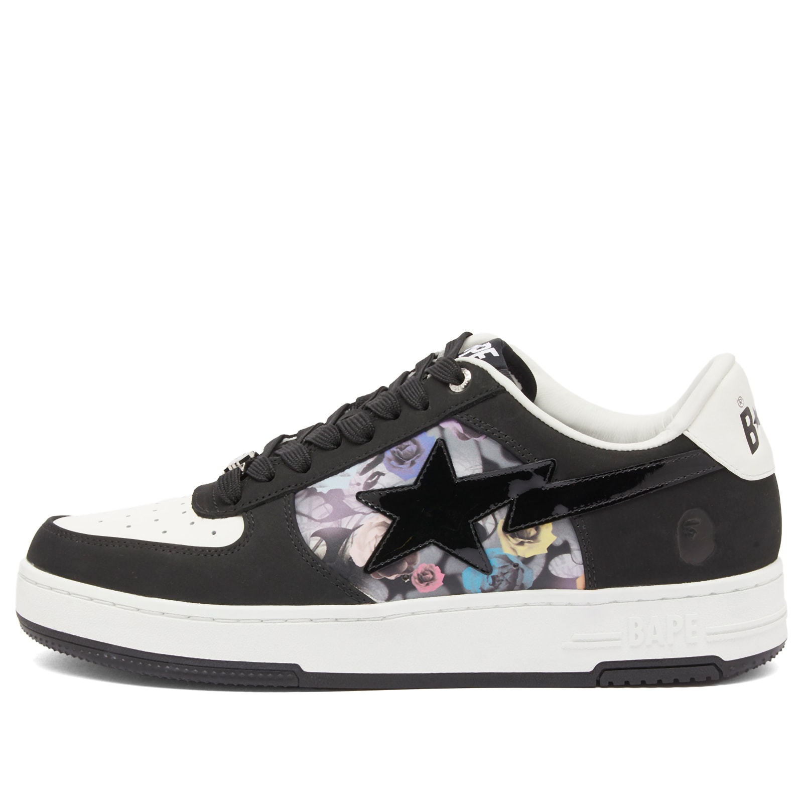 A Bathing Ape Men's Skull Sta #2 Sneaker Black - Curated Menswear