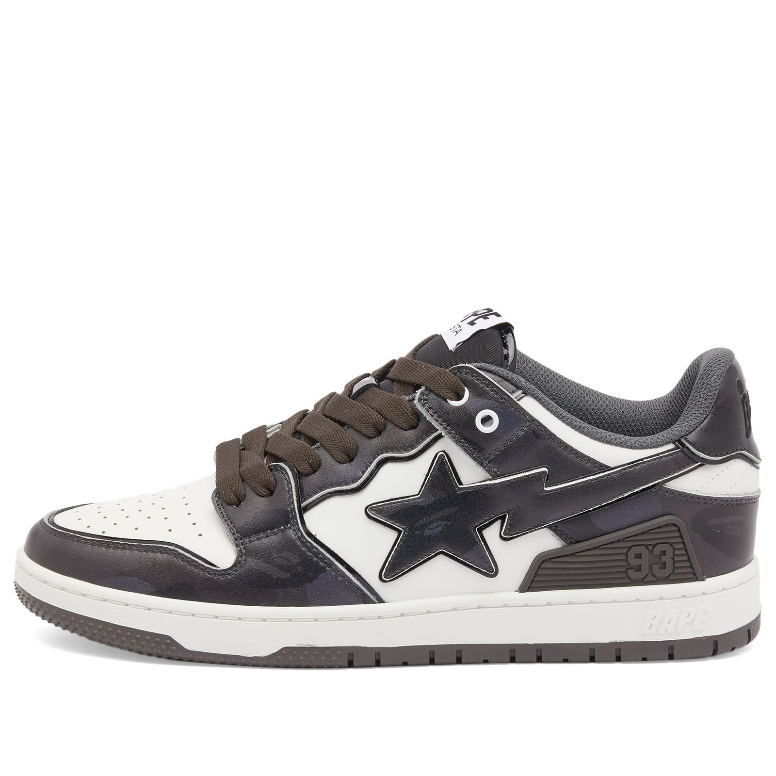 A Bathing Ape Men's Skull Sta #2 Sneaker Black - Curated Menswear