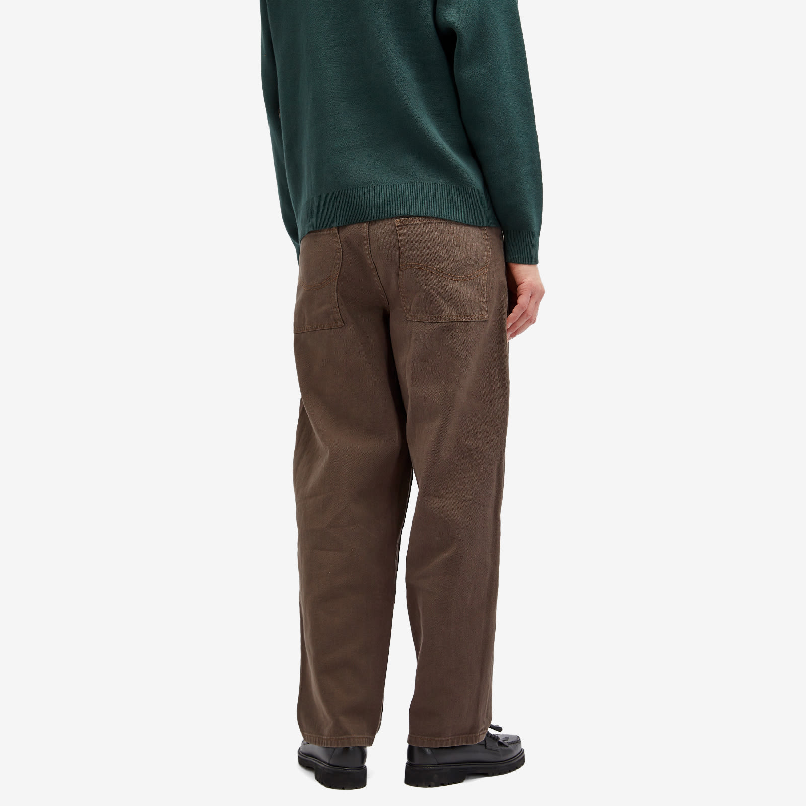 Dime Men's Classic Baggy Denim Jeans Brown Washed Curated Menswear