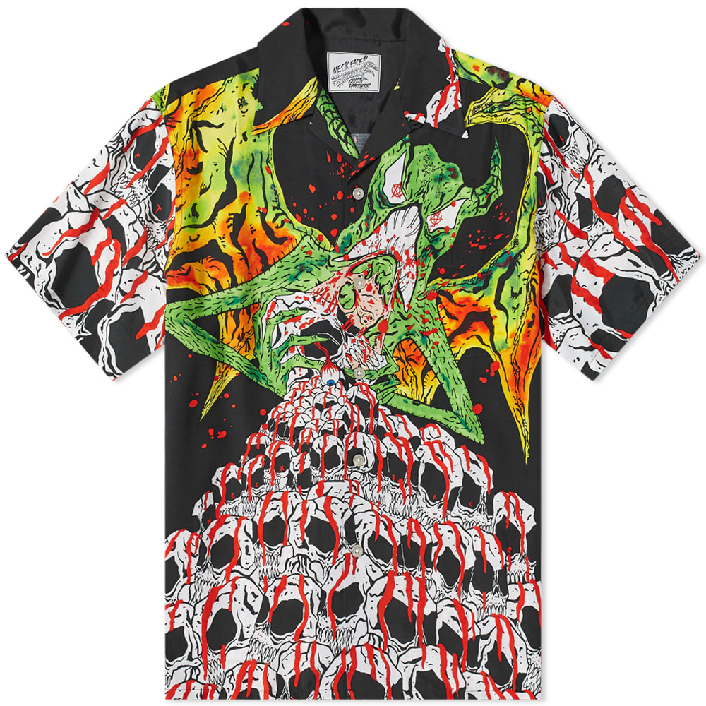 Wacko Maria x Neck Face Type-1 Anniversary Hawaiian Shirt 最安価格挑戦 wacko NECKFACE maria スウェット