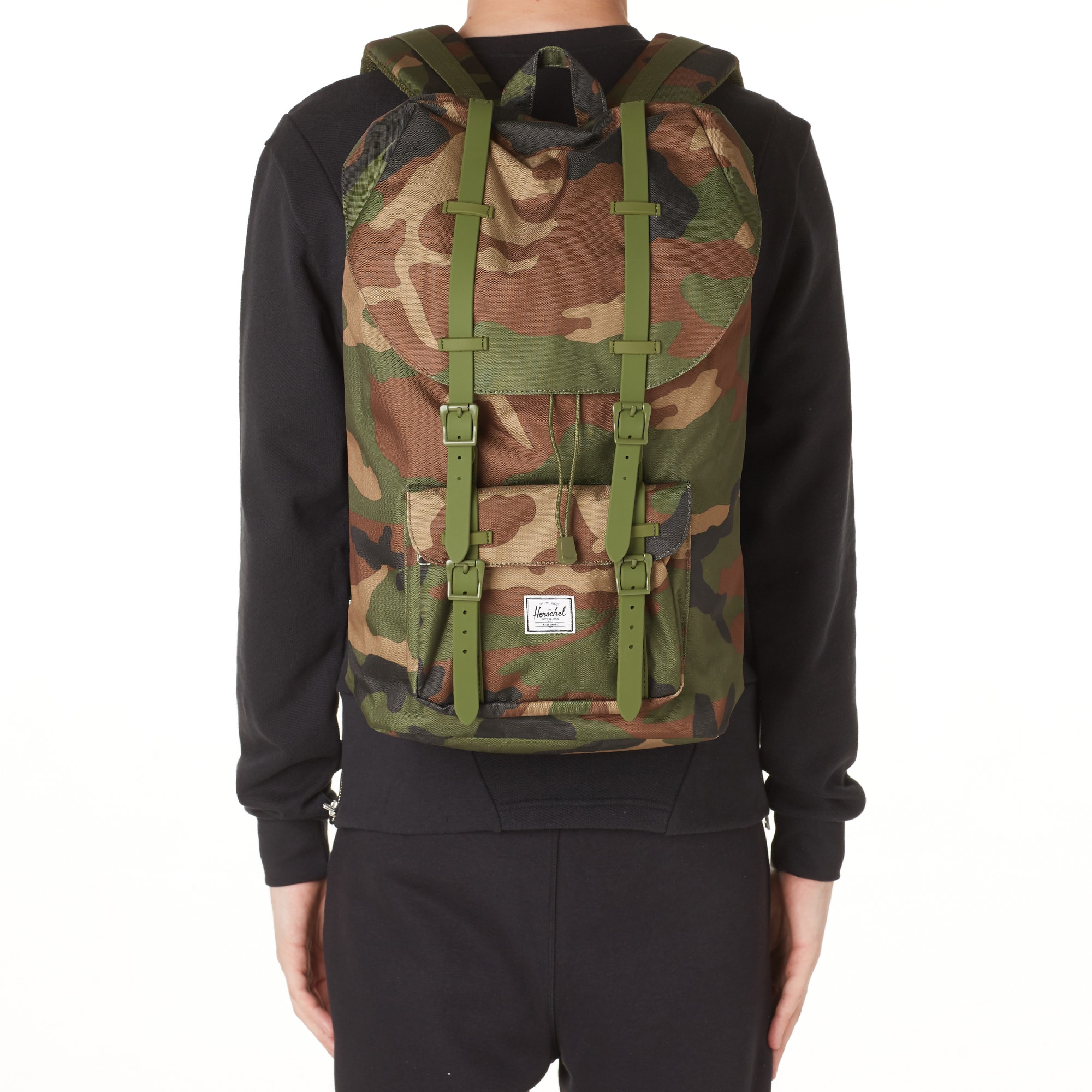 herschel little america woodland camo