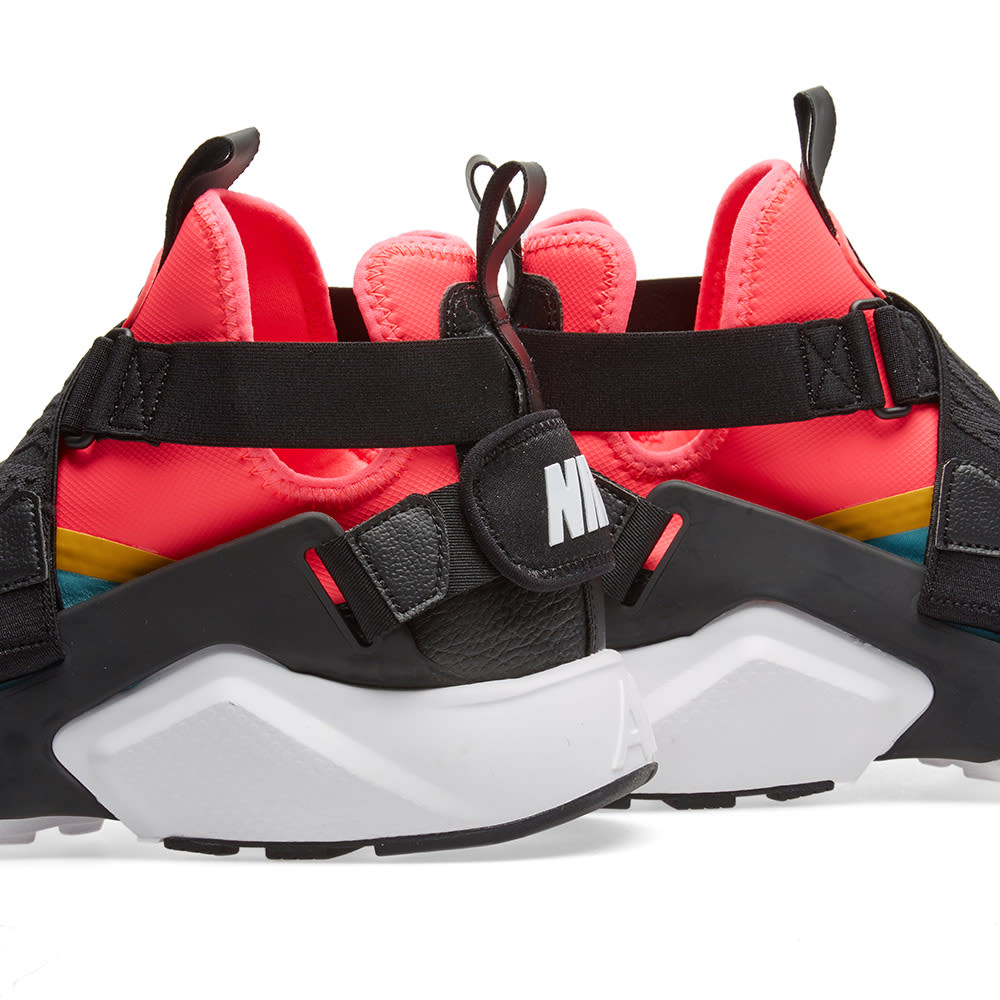 women's air huarache city (aqua black pink sulfur)