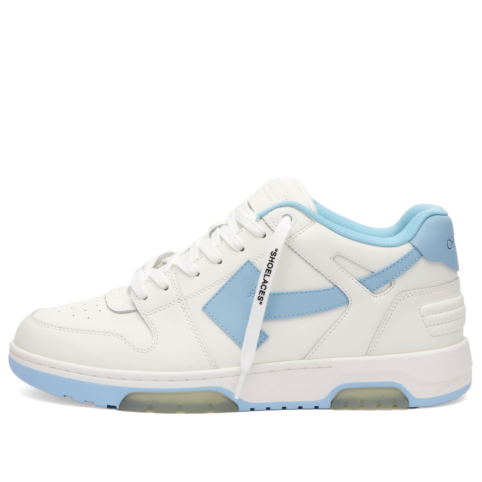 Off-White Men's White Light Out Of Office Leather Sneaker Eu Size 41