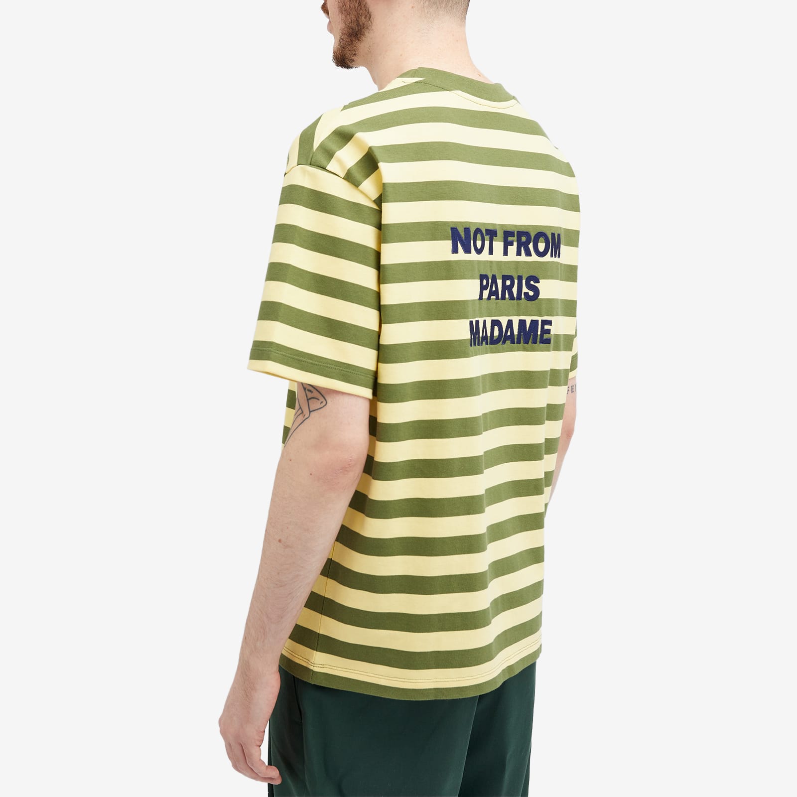 Drôle de Monsieur Men's Striped Not From Paris Madame T-Shirt