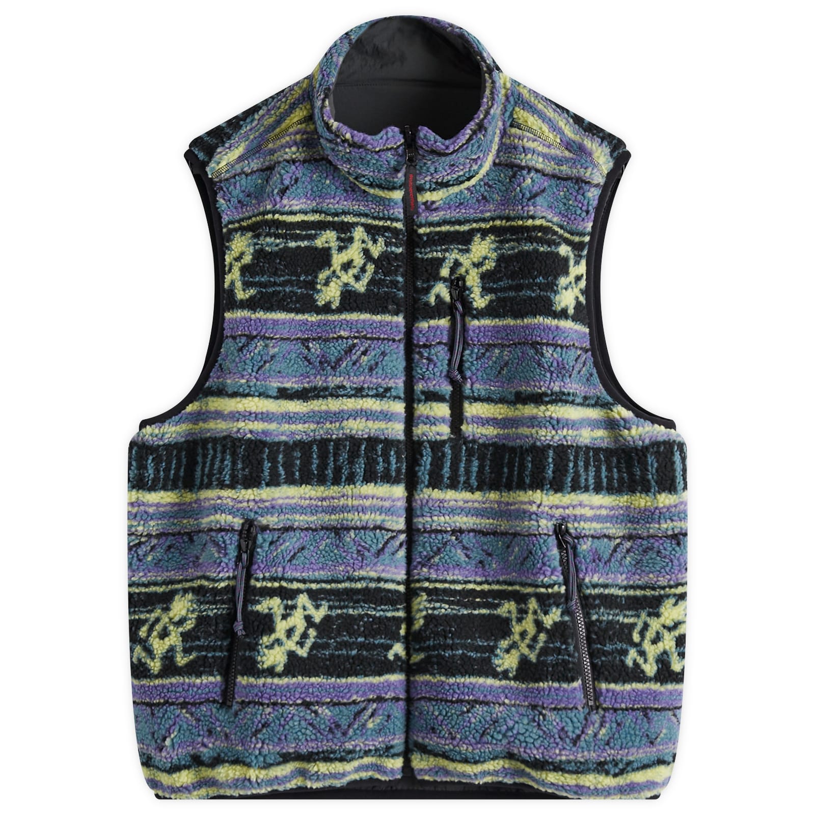24AW GRAMICCI REVERSIBLE FLEECE VEST L ス thisisneverthat x Gramicci Reversible Fleece Vest Multi
