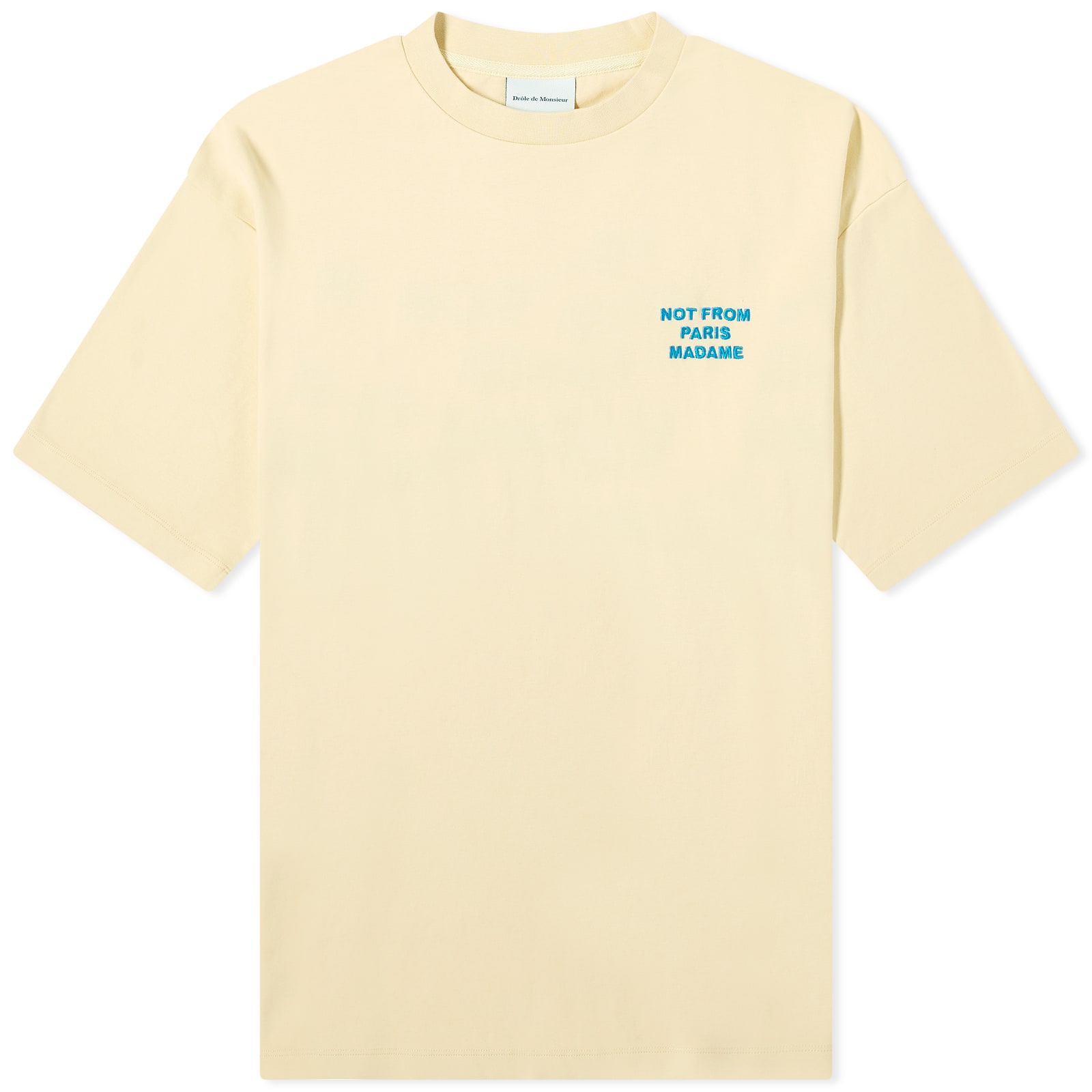 Drôle de Monsieur Men's Not From Paris Madame T-Shirt Straw