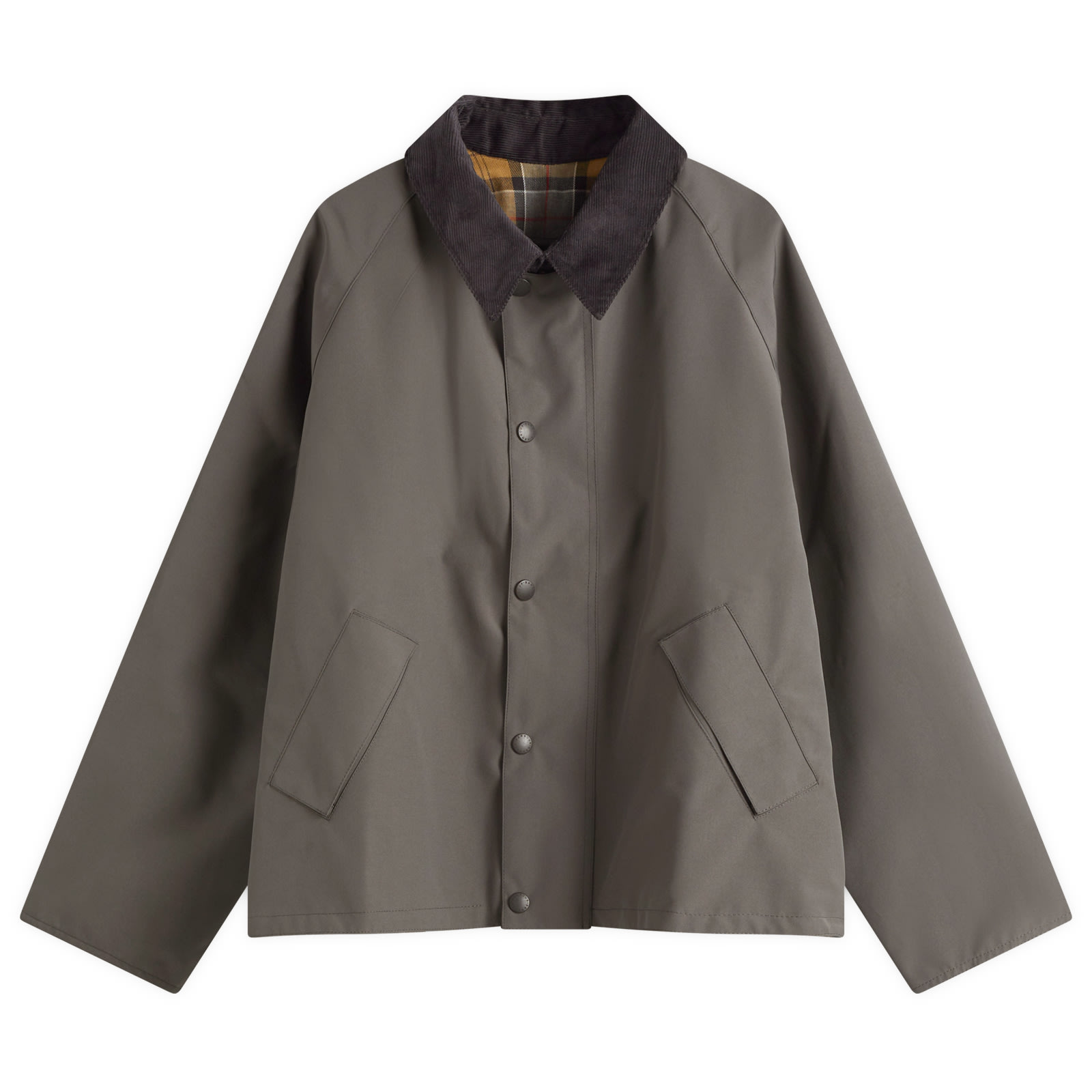 ウェア Barbour OS ReversibleTransporter Casual Barbour OS Reversible Transporter Jacket Ashpalt Grey | END