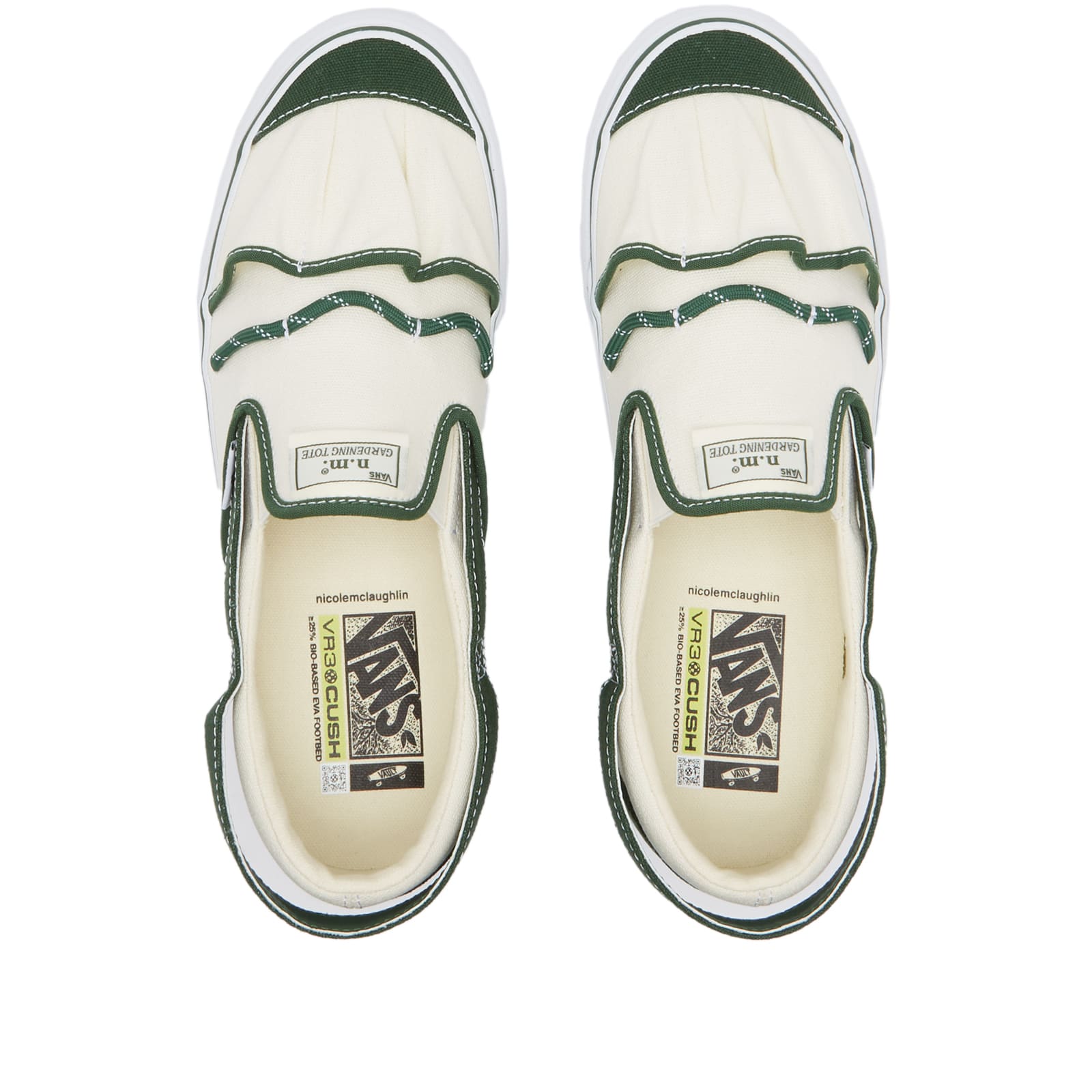 Vans Vault x Nicole Mclaughlin UA Slip-On VP VR3 LX White & Green