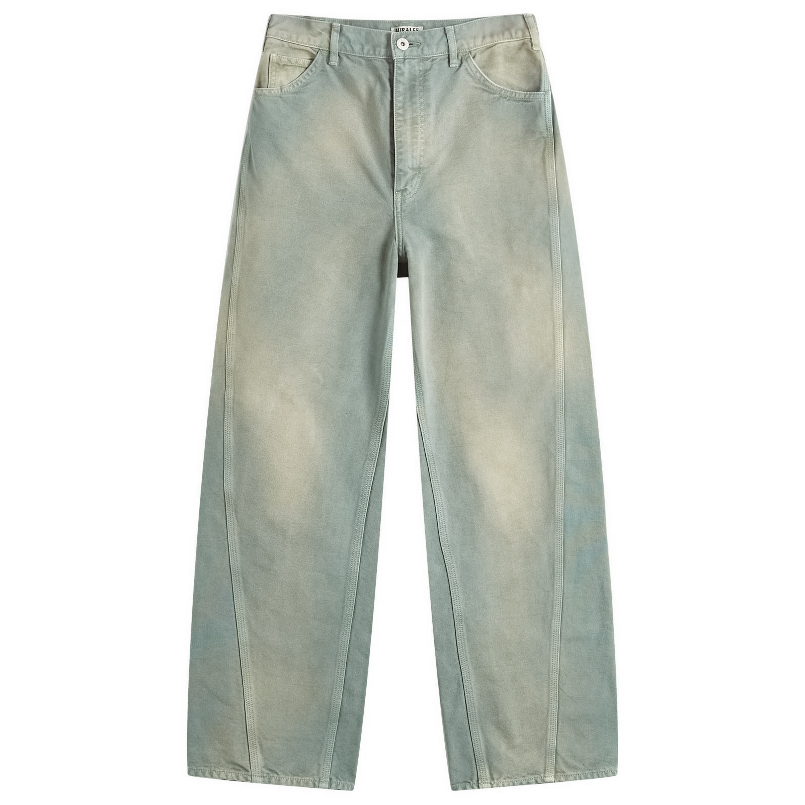 パンツ AURALEE ORGANIC COTTON DUCK PANTS 5 Auralee Organic Cotton Duck Pants Ash Green