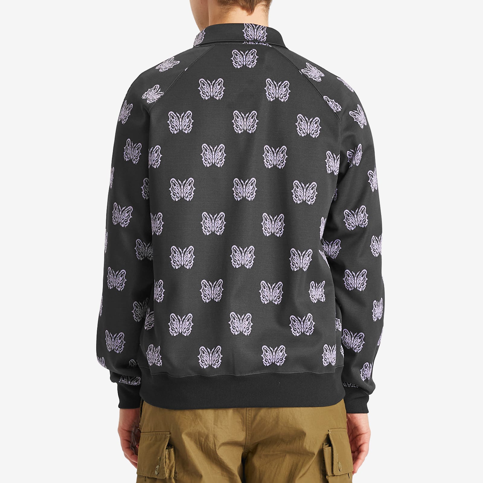 Needles Men's x Kae Tanaka Poly Jacquard Track Jacket Black