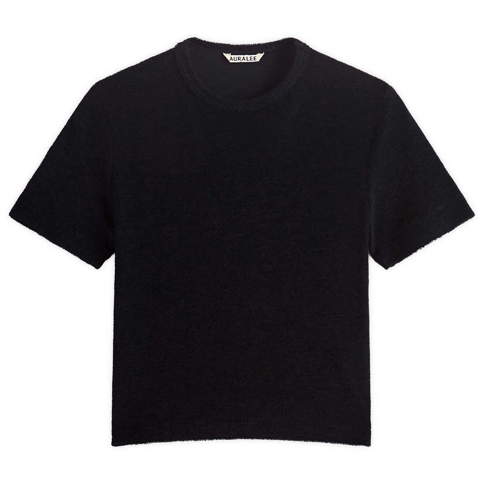 トップス Auralee Washable Wool Pile T-Shirt Auralee Washable Wool Pile T-Shirt - Navy | Editorialist