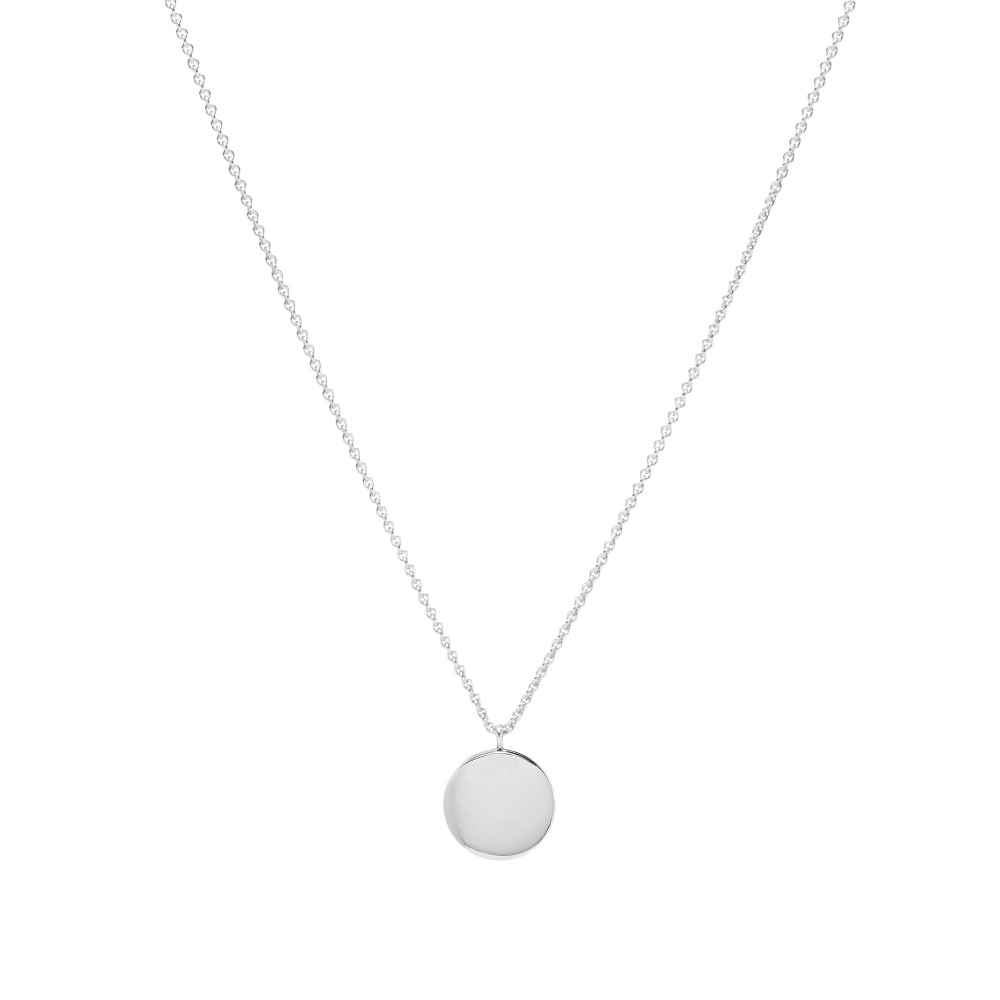 At first glance, this sterling silver medallion necklace by Norwegian jeweller Tom Wood appears to be simplicity embodied. In a perfect, high-shine circle, the pendant sits on a long elegant chain and cuts a striking shape. Look closer, however, and you’ll see that there’s a locket opening, revealing space inside to keep a love note or prized photograph safe from prying eyes.

925 Sterling Silver
Locket Style
Lobster Clasp