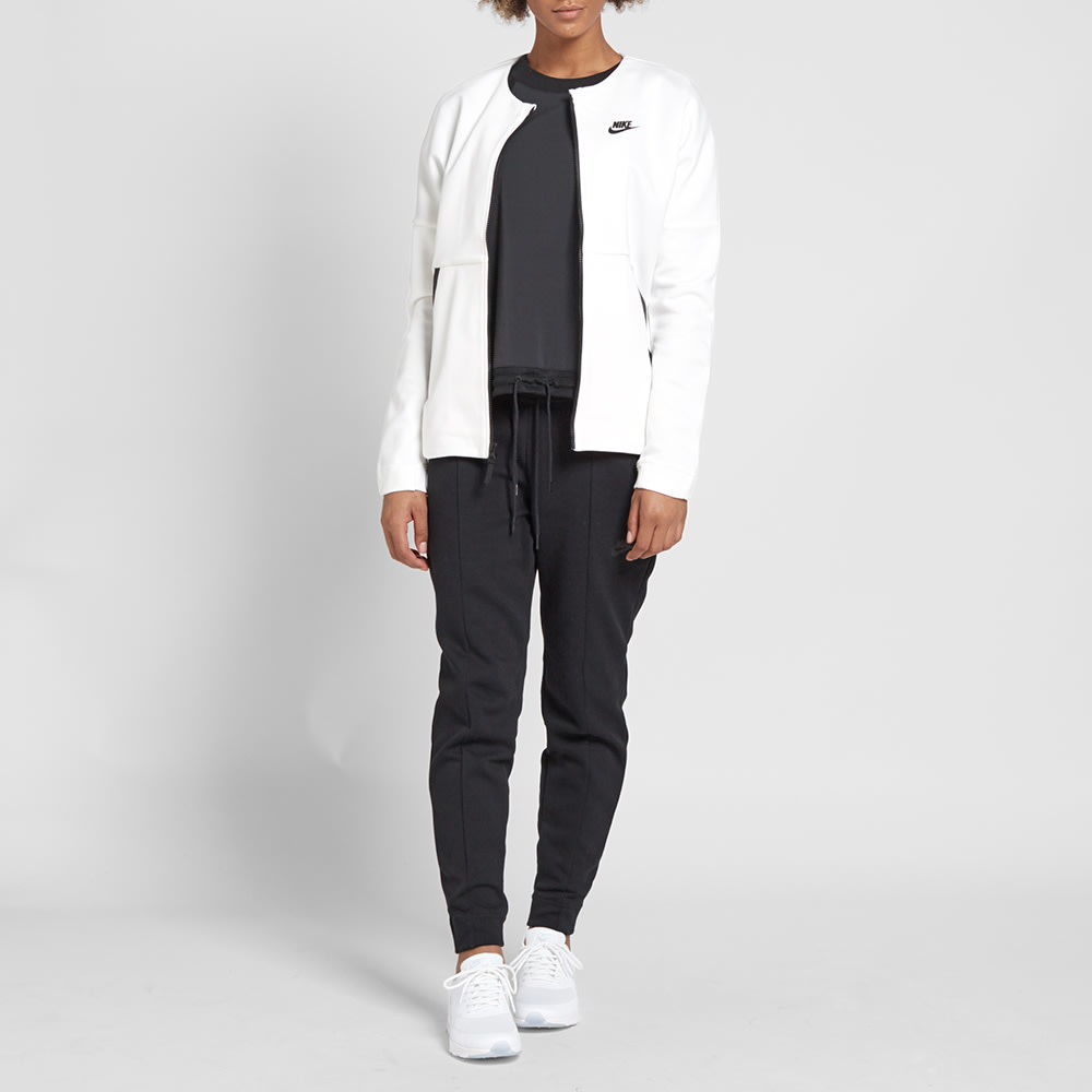 Nike Women's Tech Fleece Jacket White & Black END.