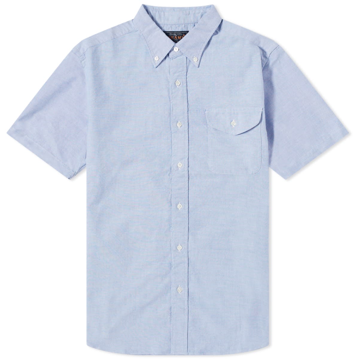 Beams Plus BD Short Sleeve Oxford Shirt Sax | END. (US)