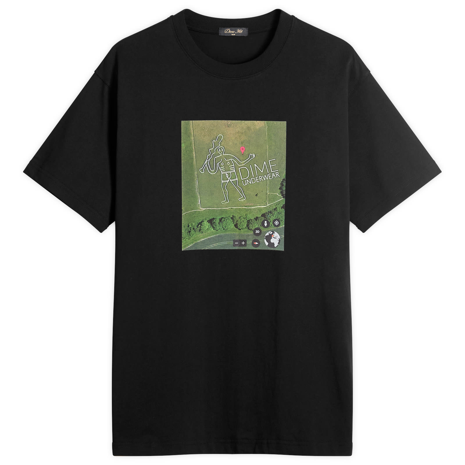 【DIME】 Paint T-Shirt / Black Dime Paint T-Shirt Black | SOMEWHERE®