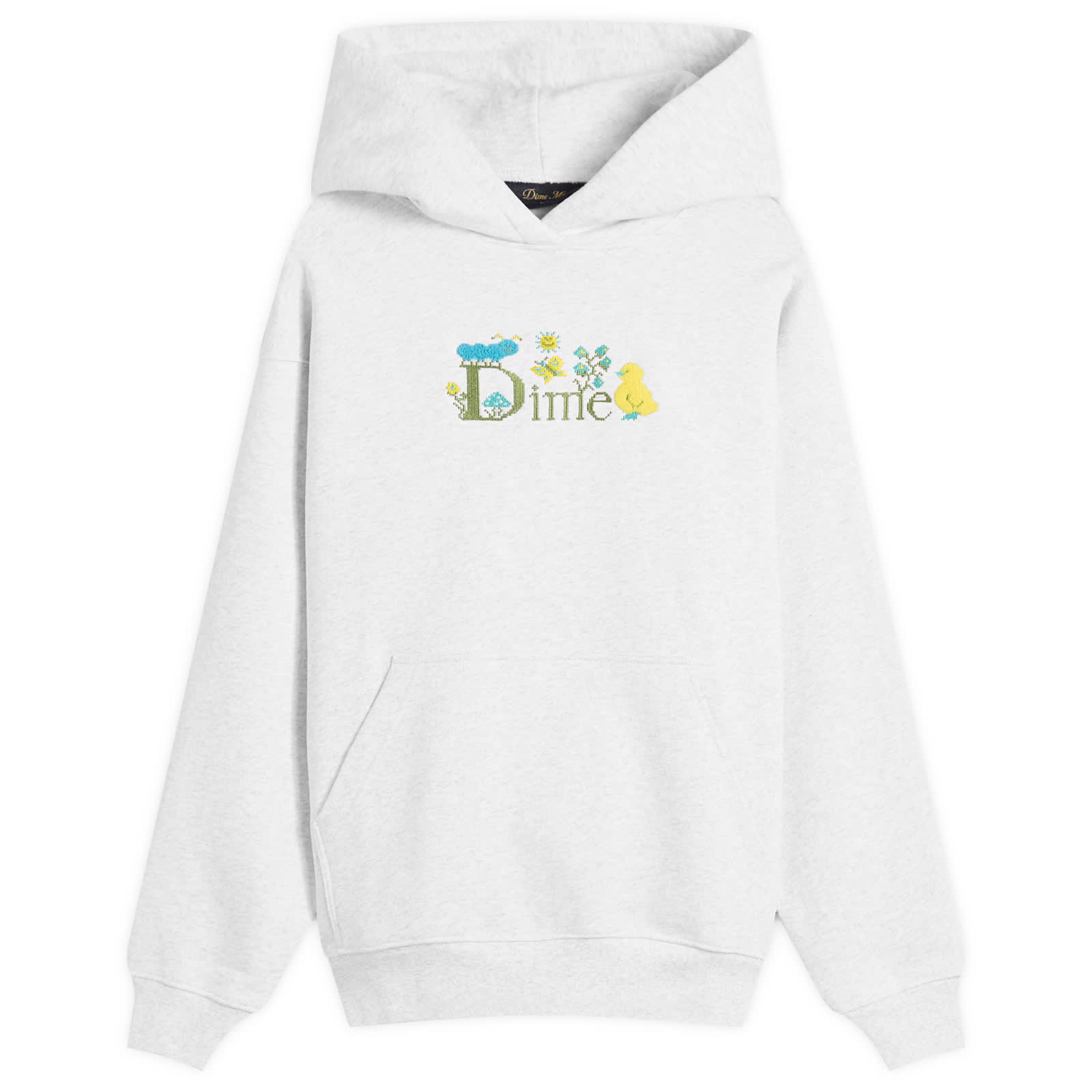 Dime Men’s Classic Cross Stitch Hoodie Ash