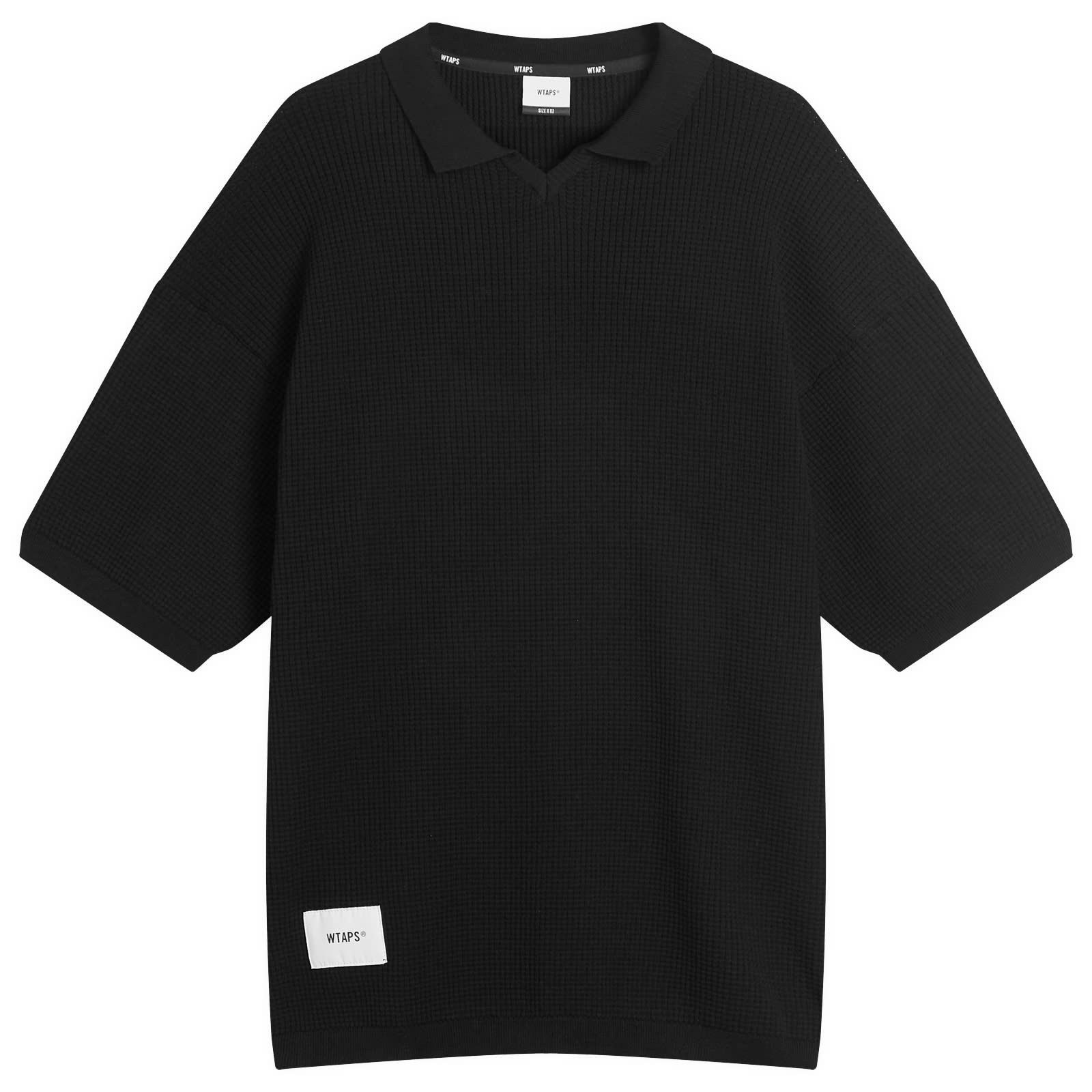 WTAPS Waffle Knit Polo Black | END. (CA)