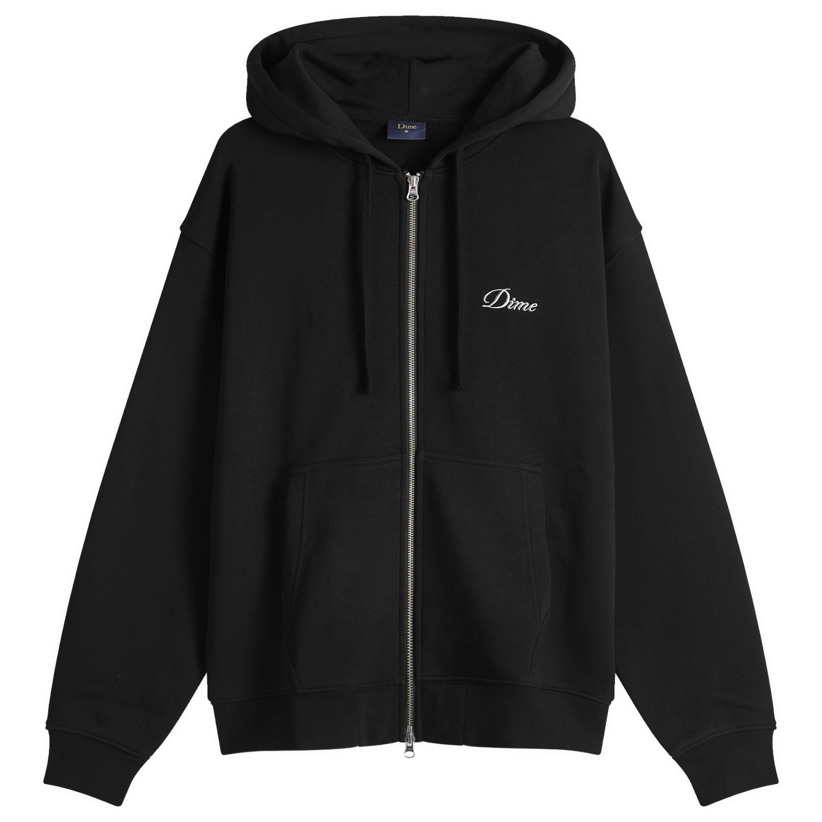 Dime Cursive Small Logo Zip Hoodie Black | END. (JP)