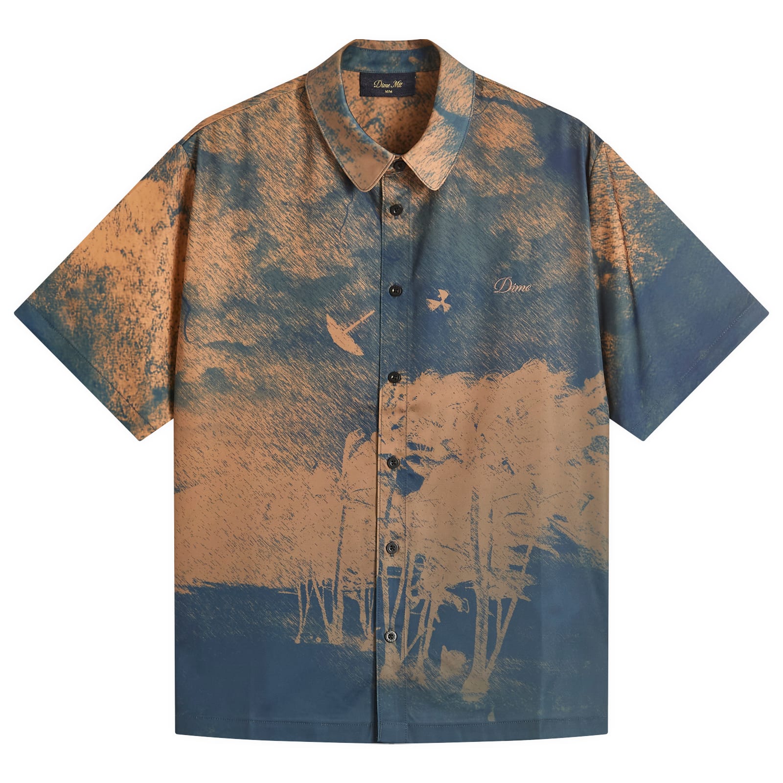 Dime Men's Antique Polo Navy Multi - Curated Menswear