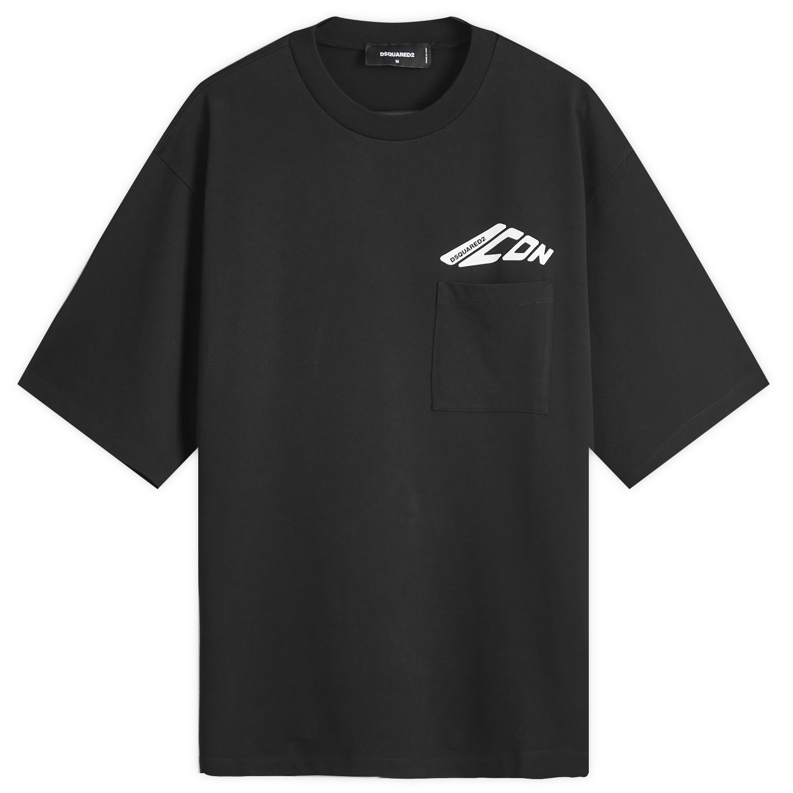 DSquared2 New ICON Pocket T-Shirt Black | RvceShops (GB)