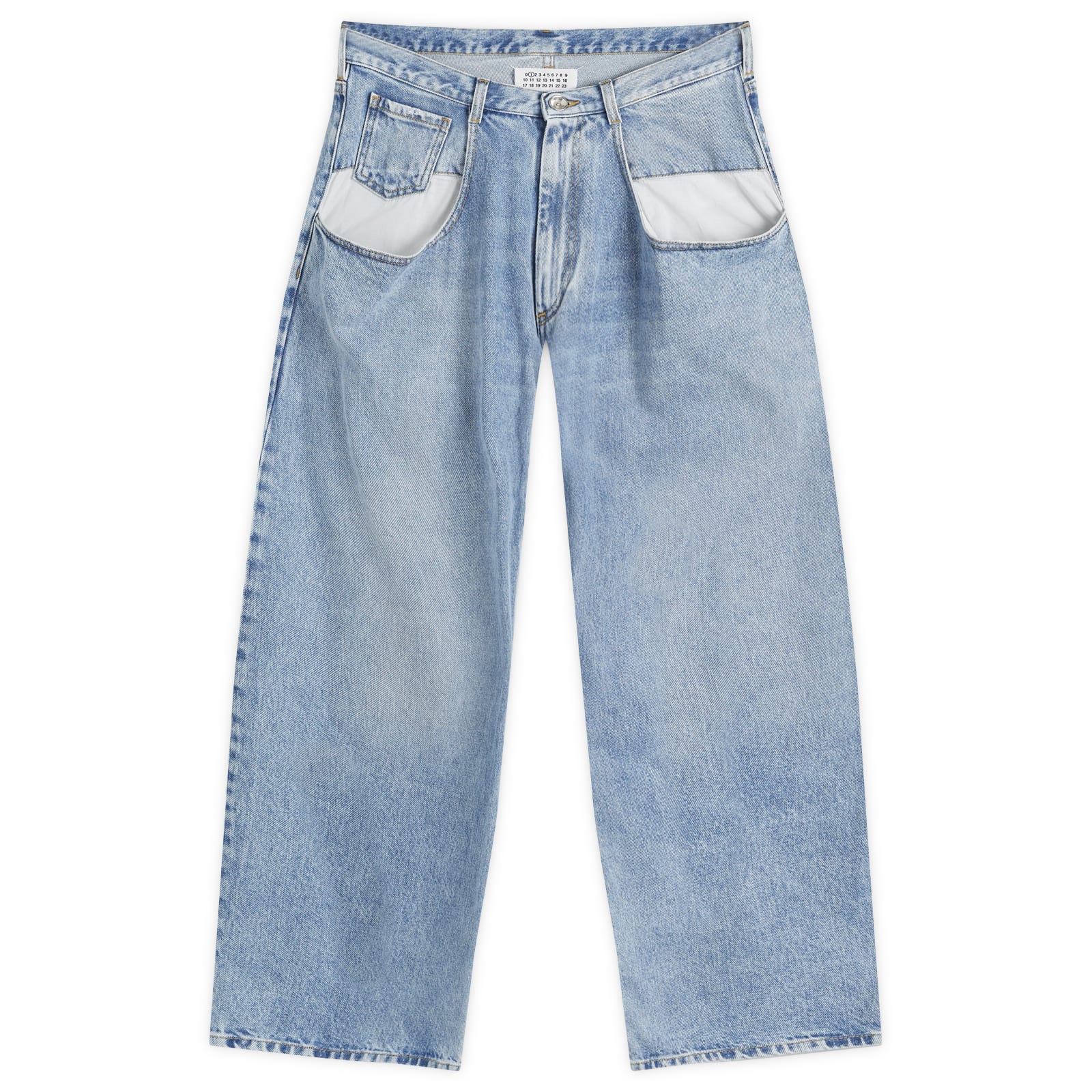 美品　maison margiela BOYFRIEND JEANS DENIM Maison Margiela reverse-panel high-rise Boyfriend Jeans