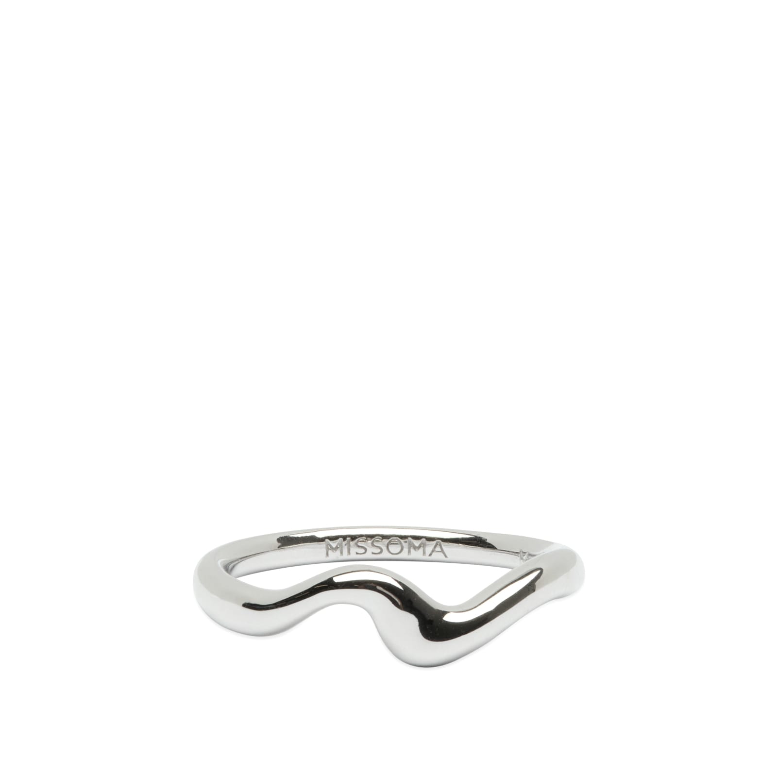 Missoma Molten Wave Stacking Ring Silver | END. (IE)