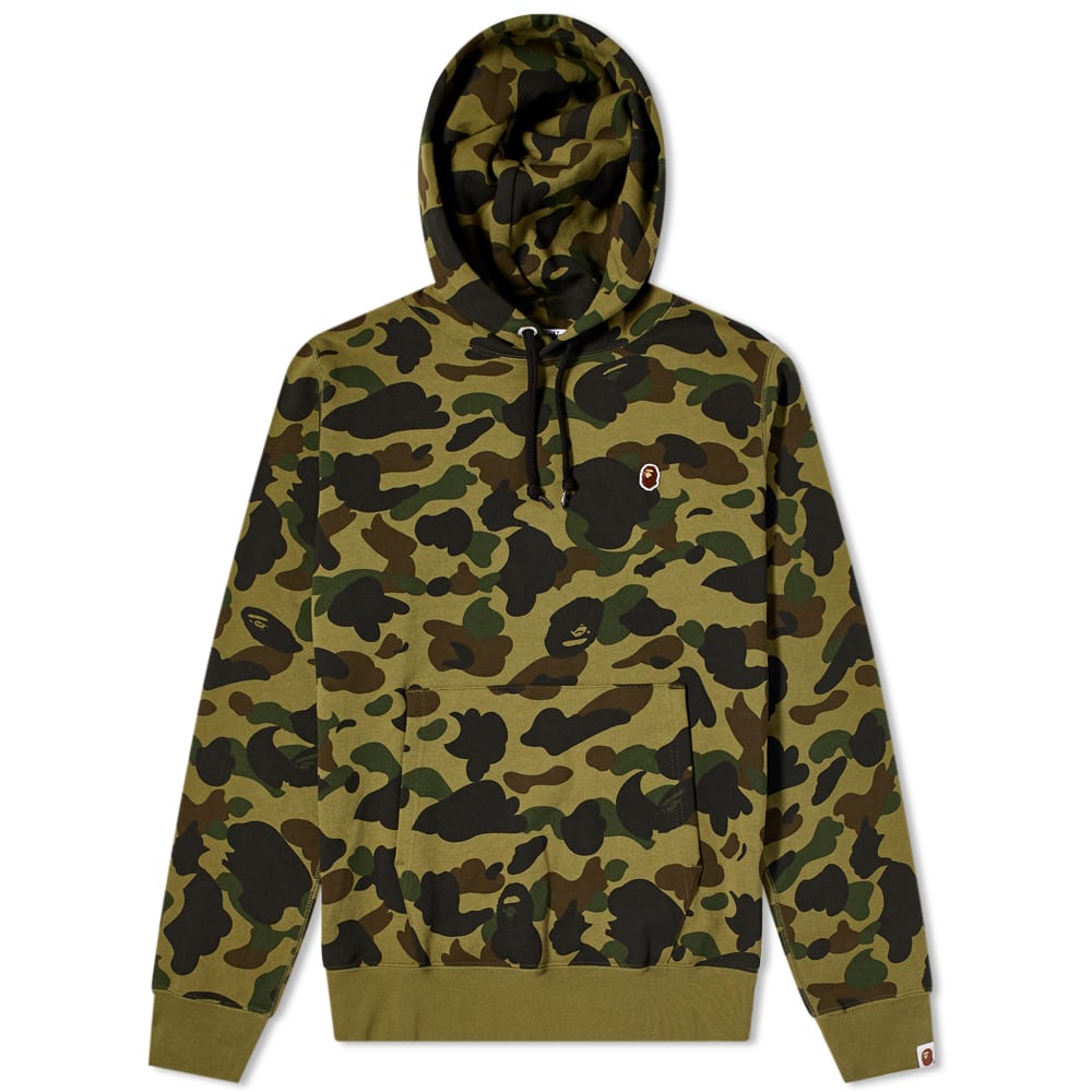 bape one point pullover hoodie