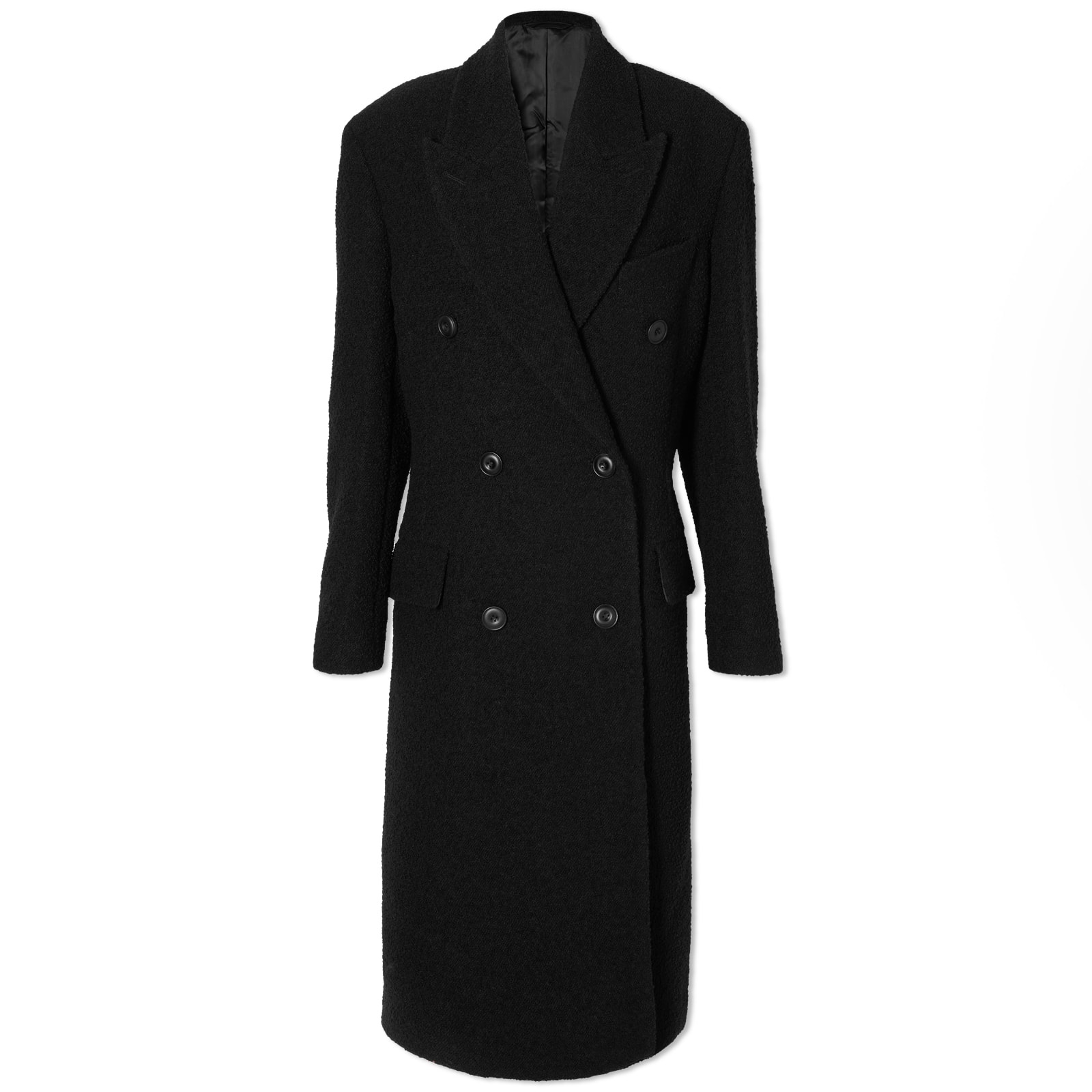 Acne Studios Ojama Heavy Boucle Coat Black | END.