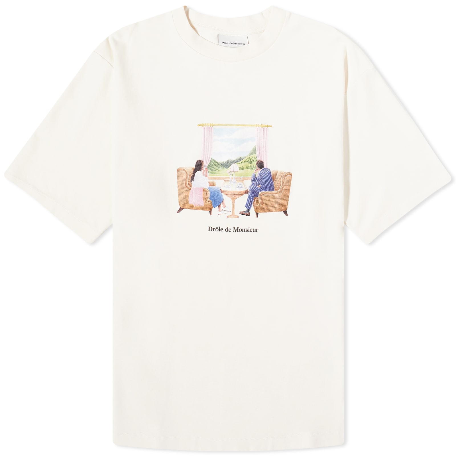 Drôle de Monsieur Voyage T-Shirt Cream | END. (AU)