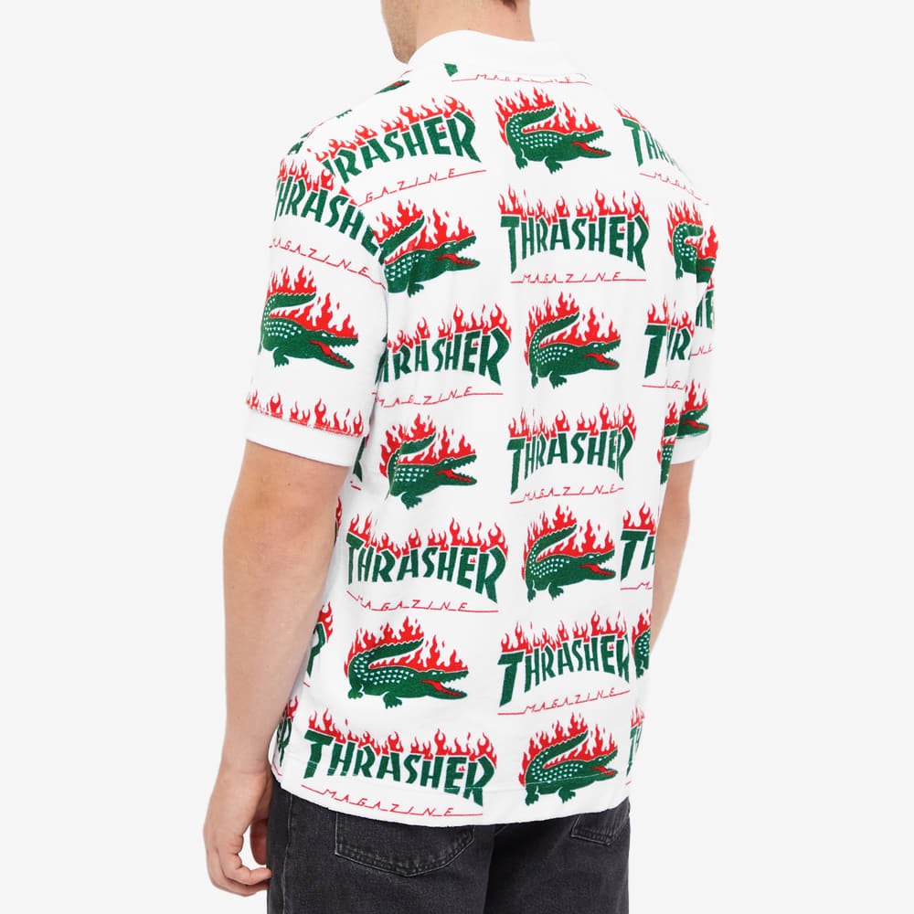 Lacoste x Thrasher Polo White | END.