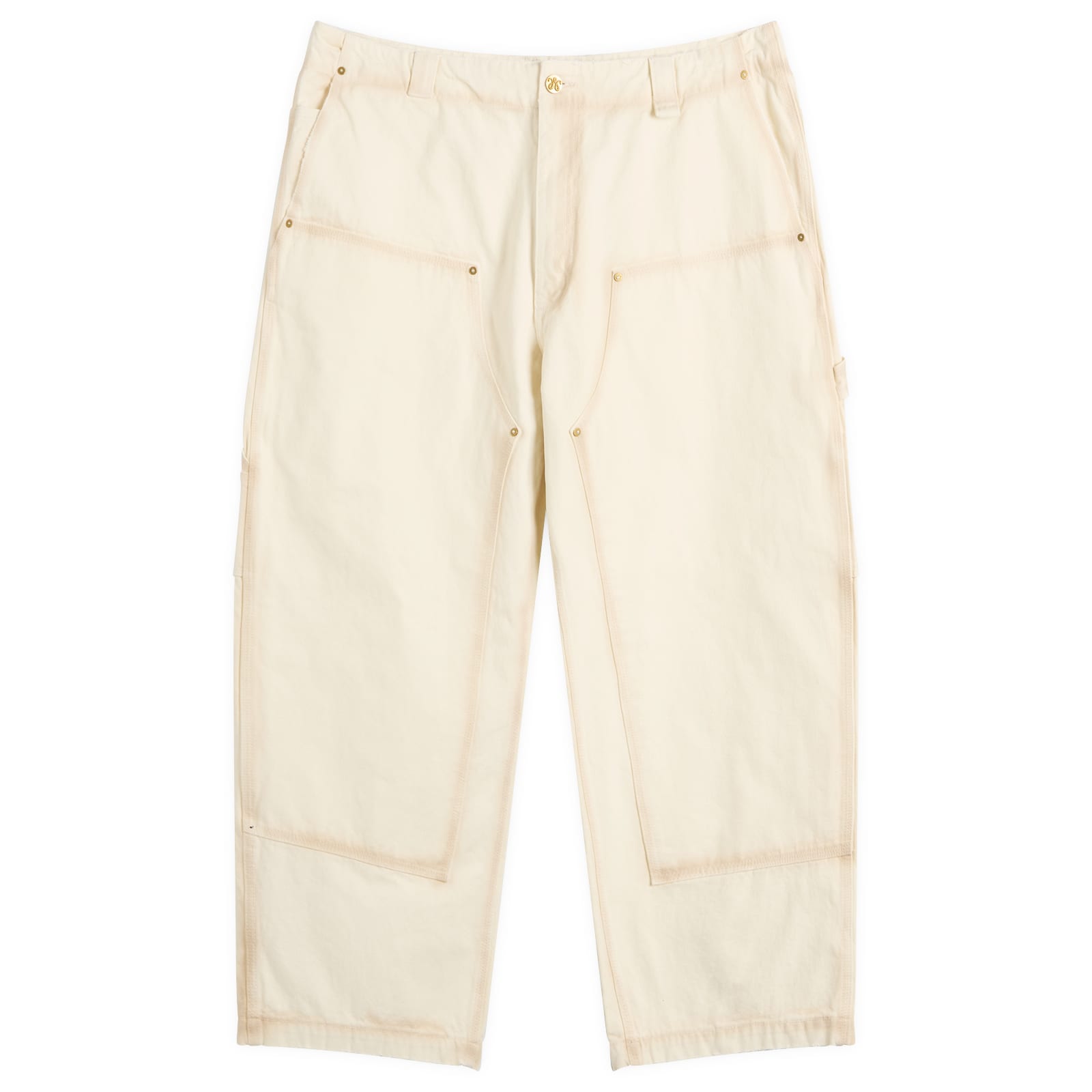 Willy Chavarria — Willy Chavarria Men's Workwear Toluca Pant in White, Size X-Large
