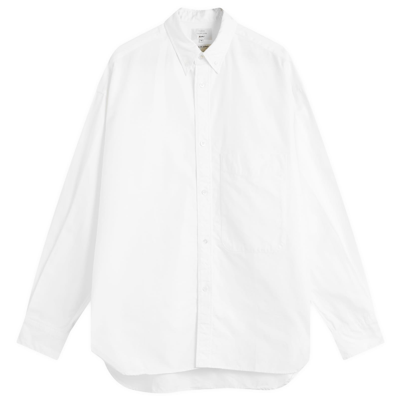 Studio Nicholson Men’s x Beams Plus Lisa Oxford Shirt White