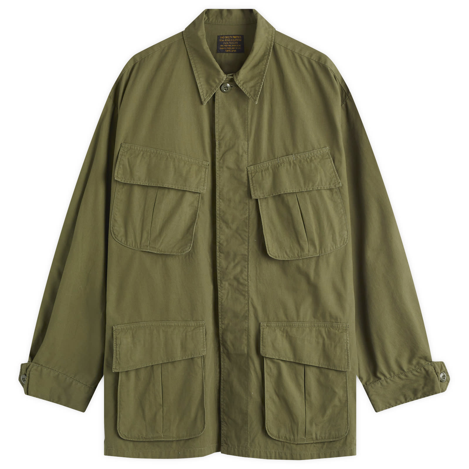 ジャケット・アウター WACKO MARIA FATIGUE JACKET ( TYPE-2 ) Wacko Maria Type-2 Fatigue Jacket Khaki | END. (CA)