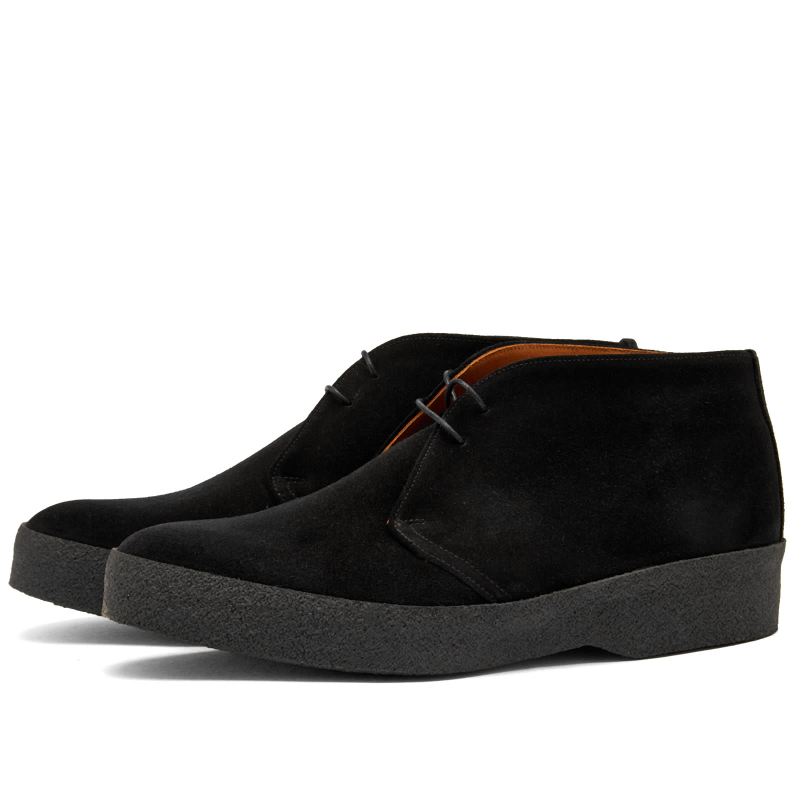 Sanders Hi Top Chukka Boot Black Suede | END.