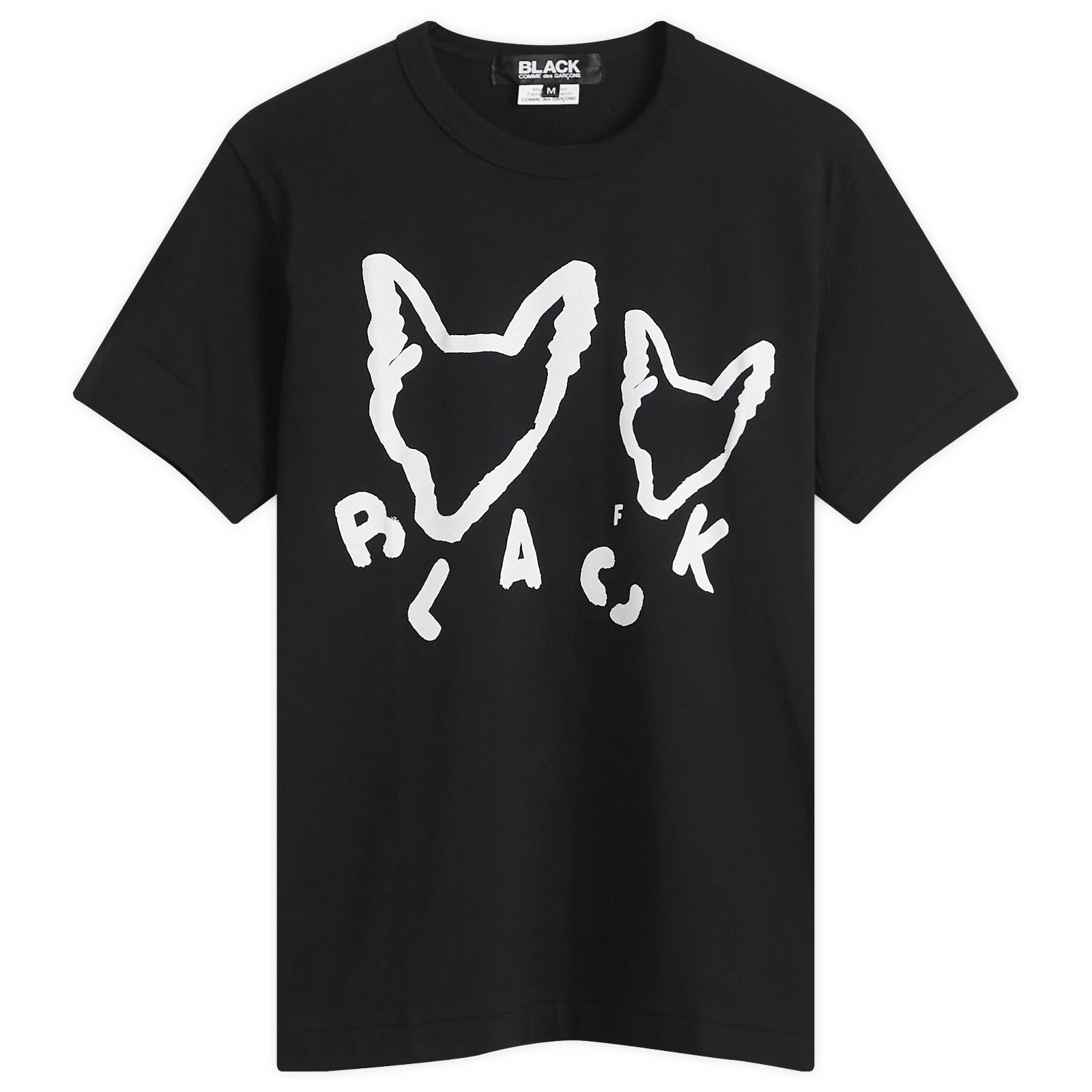 COMME des GARCONS BLACK x FILIP PAGWSKI 関税込 Fox T-Shirt Comme des Garçons Black x Filip Pagwski Fox Print T-Shirt