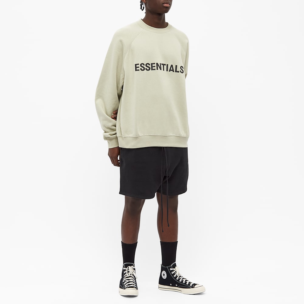 Fear of god essentials front logo crew sweat Clearance