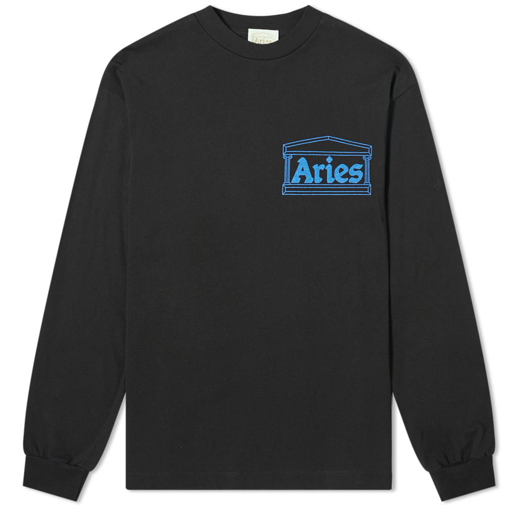 Aries Long Sleeve Y2K Tee Black | END. (US)