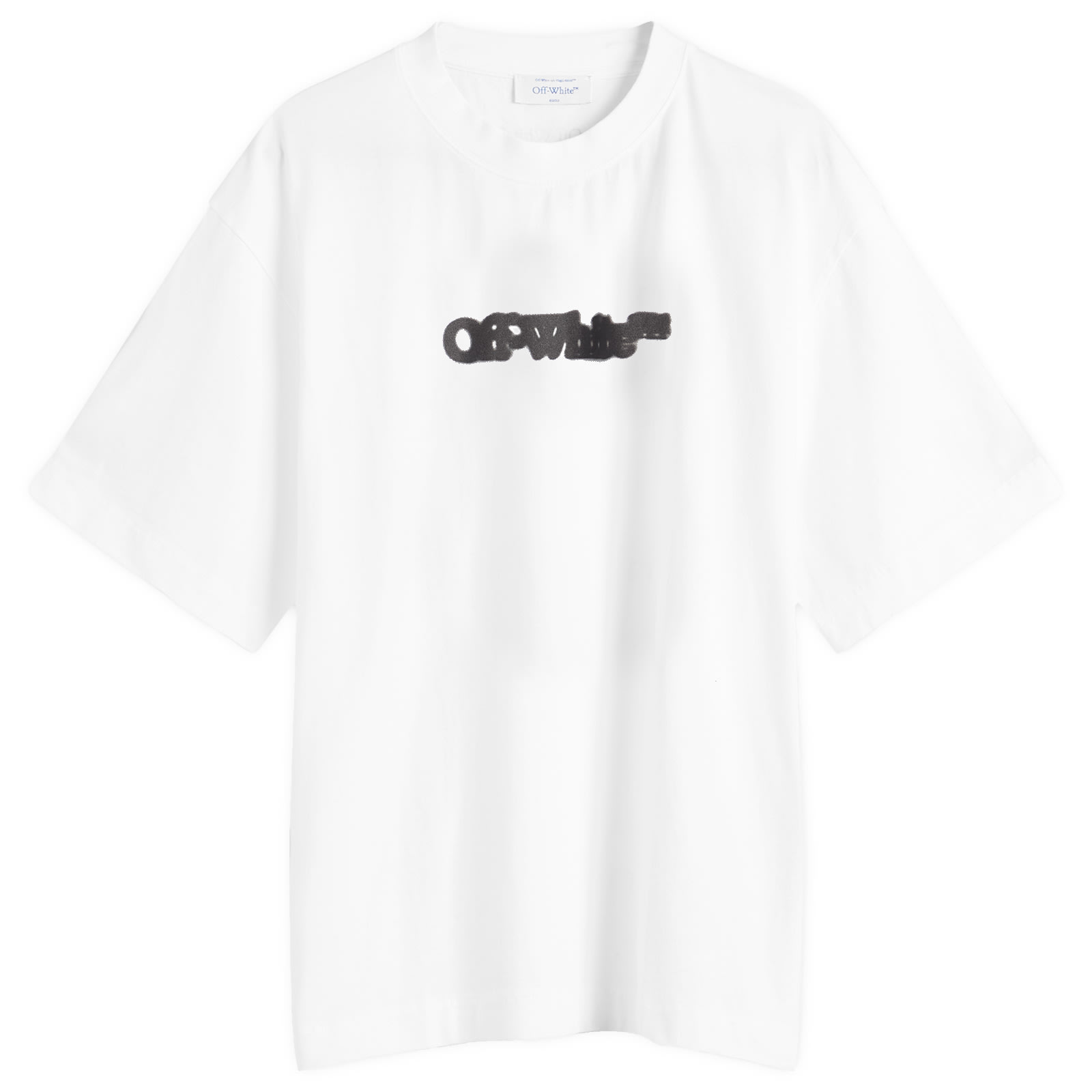 Off-White Mens White/White Spray Arrow Slim T-Shirt Medium - END. Clothing