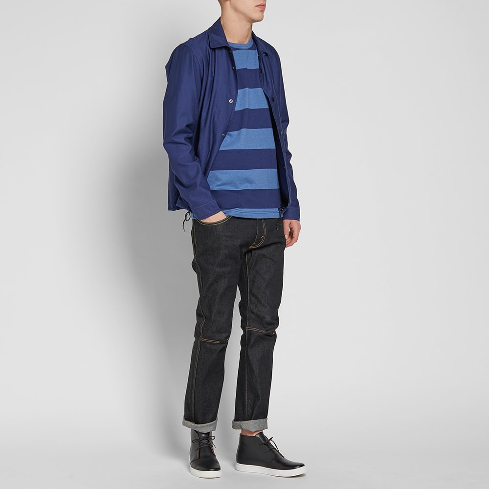 Junya Watanabe MAN Border Tee Navy & Sky | END. (AT)