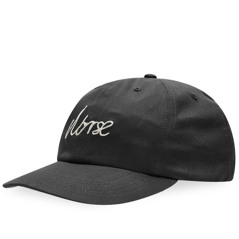 Norse Projects Chainstitch Logo Twill Cap Black | END. (AU)