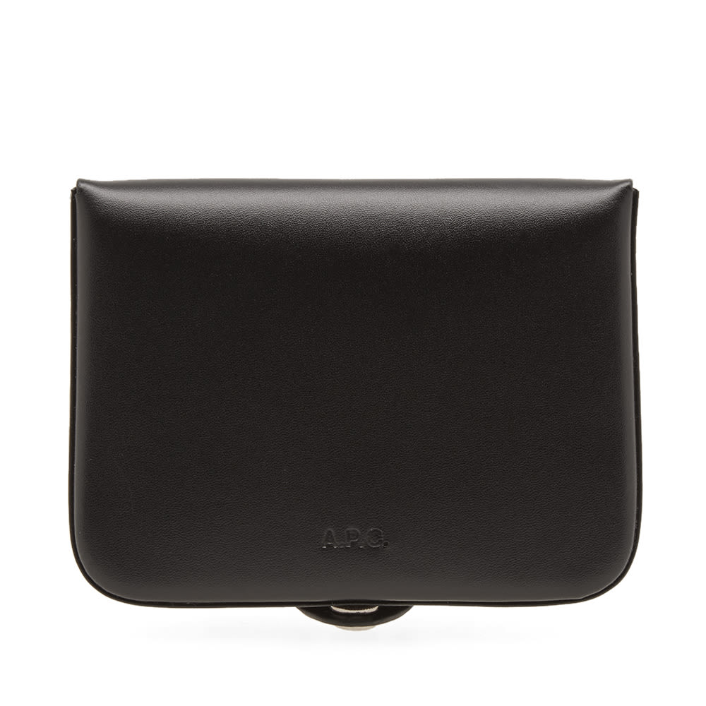 ☆A.P.C.☆ Josh Card Holder Black PXAWVH63176LZZ PXAWVH63176 Josh coin purse - Smooth vegetable-tanned leather | A.P.C.