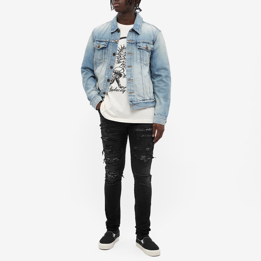 Amiri Bandana Thrash Jean Antique Black 