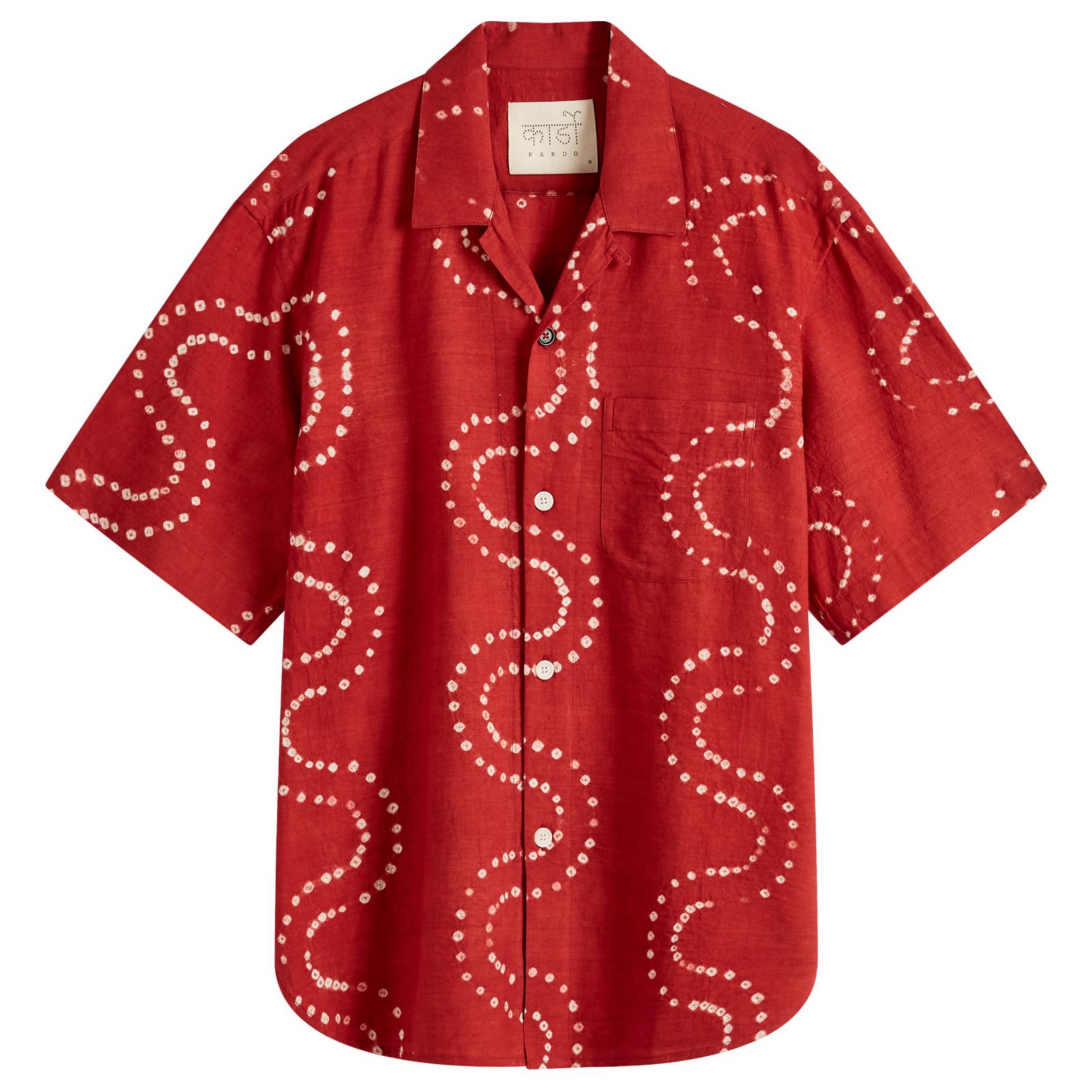 Kardo Men’s Ronen Natural Dyed Vacation Shirt Red