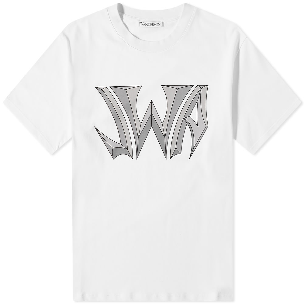 Tシャツ・カットソー JW ANDERSON / Gothic Logo Oversized T-Shirt Jw Anderson Gothic-logo Oversized Cotton-jersey T-shirt In