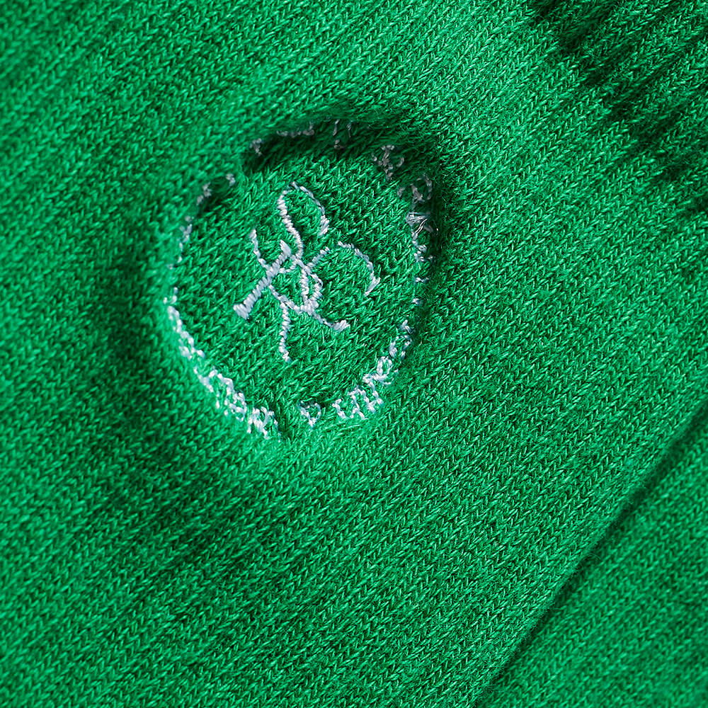 Sporty & Rich SRHWC Embroidered Sock Kelly Green & White END. (UK)